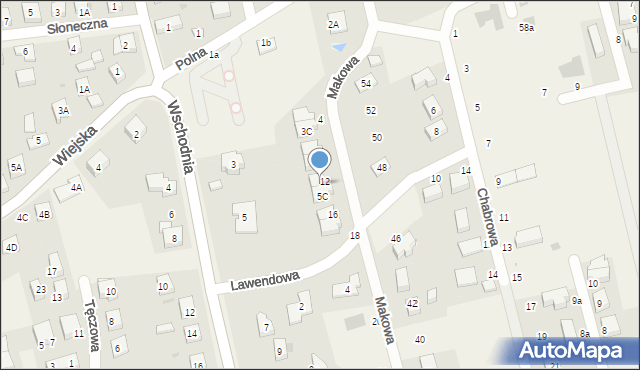Długołęka, Makowa, 5D, mapa Długołęka