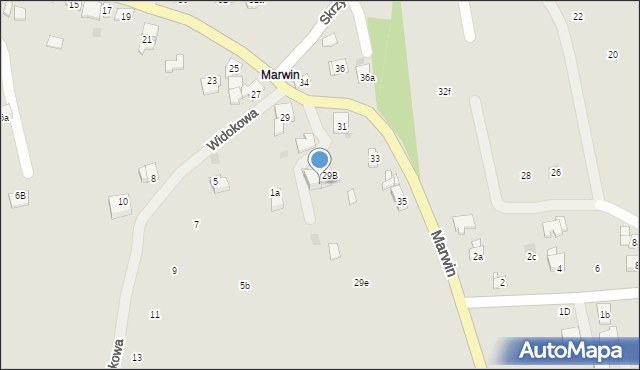 Dobczyce, Marwin, 29a, mapa Dobczyce