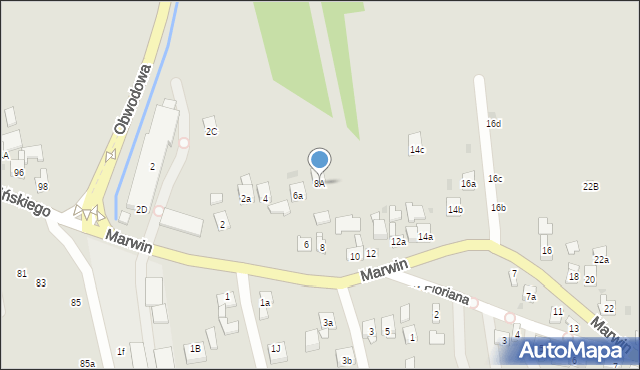 Dobczyce, Marwin, 8A, mapa Dobczyce