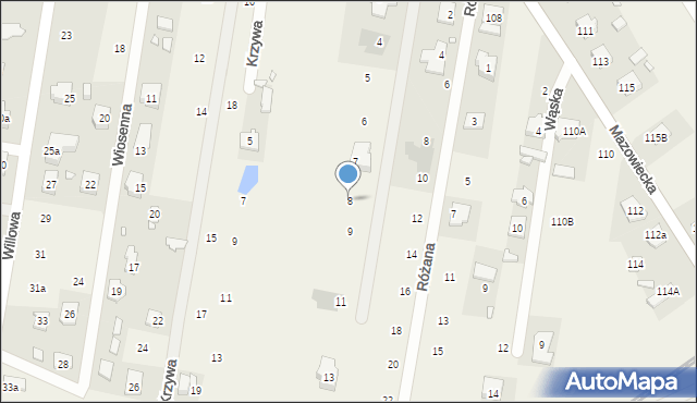 Dobczyn, Malownicza, 8, mapa Dobczyn