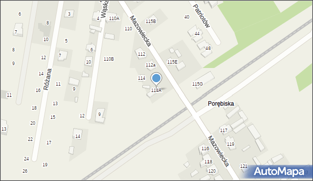 Dobczyn, Mazowiecka, 114A, mapa Dobczyn