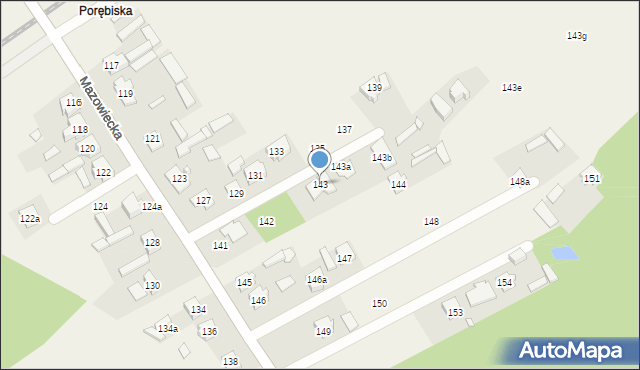 Dobczyn, Mazowiecka, 143, mapa Dobczyn