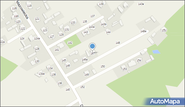 Dobczyn, Mazowiecka, 147, mapa Dobczyn