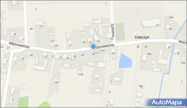 Dobczyn, Mazowiecka, 42, mapa Dobczyn