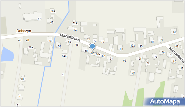 Dobczyn, Mazowiecka, 60, mapa Dobczyn