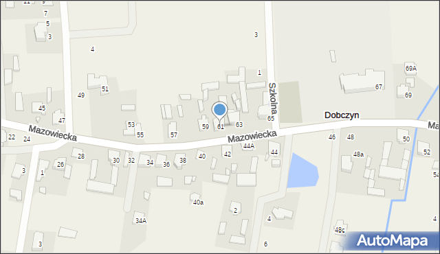Dobczyn, Mazowiecka, 61, mapa Dobczyn