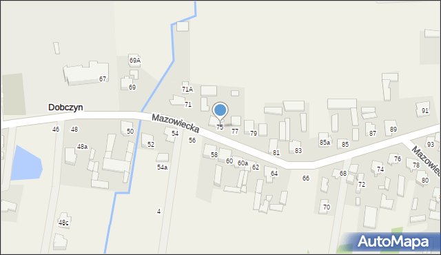 Dobczyn, Mazowiecka, 75, mapa Dobczyn