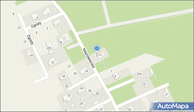 Dobiesz, Mazowiecka, 1, mapa Dobiesz