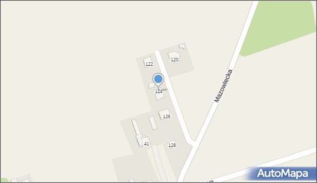 Dobiesz, Mazowiecka, 124, mapa Dobiesz