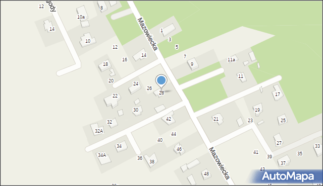 Dobiesz, Mazowiecka, 28, mapa Dobiesz