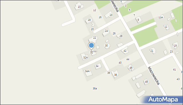 Dobiesz, Mazowiecka, 32, mapa Dobiesz