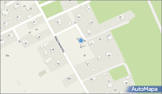 Dobiesz, Mazowiecka, 43, mapa Dobiesz