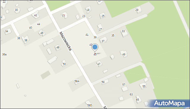 Dobiesz, Mazowiecka, 45, mapa Dobiesz