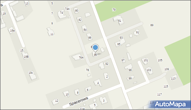 Dobiesz, Mazowiecka, 90, mapa Dobiesz