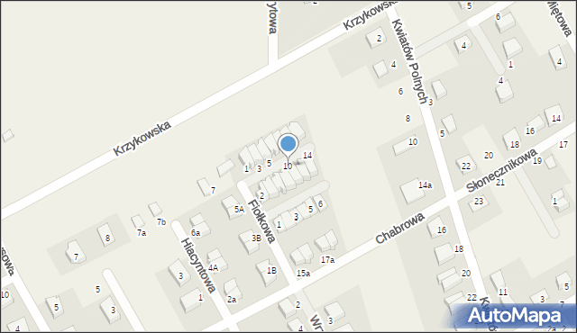 Dobrzykowice, Malwowa, 10, mapa Dobrzykowice