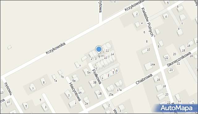 Dobrzykowice, Malwowa, 5, mapa Dobrzykowice