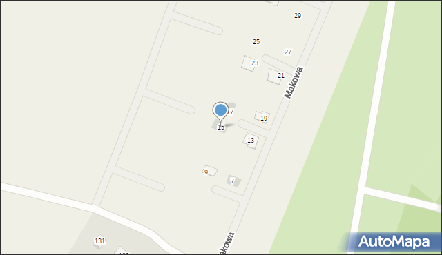 Dolaszewo, Makowa, 15, mapa Dolaszewo