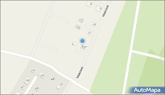 Dolaszewo, Makowa, 7, mapa Dolaszewo