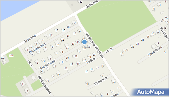 Dominice, Maślakowa, 16, mapa Dominice