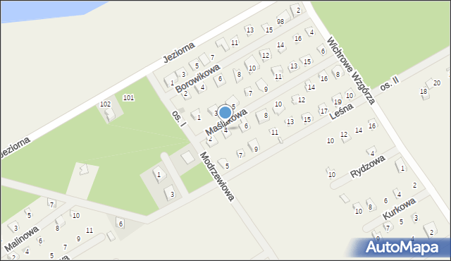 Dominice, Maślakowa, 4, mapa Dominice