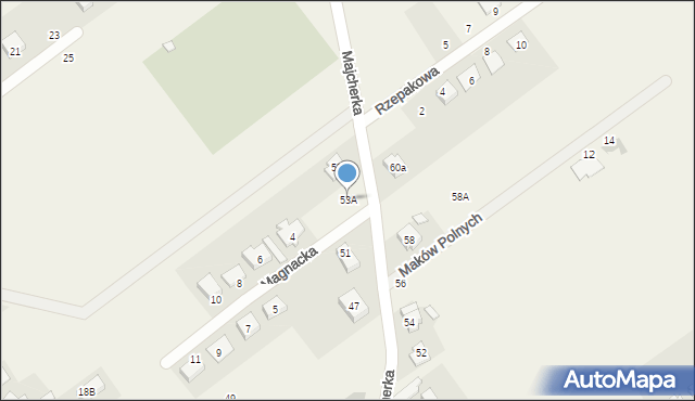 Dopiewo, Majcherka Alfonsa, ks., 53A, mapa Dopiewo