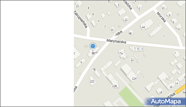 Drawsko Pomorskie, Marynarska, 9B, mapa Drawsko Pomorskie