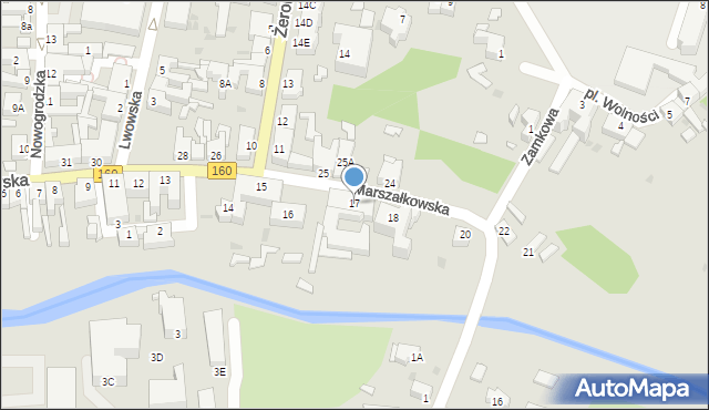 Drezdenko, Marszałkowska, 17, mapa Drezdenko