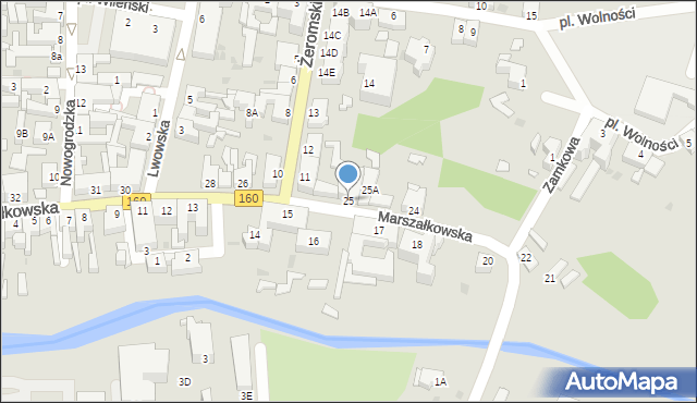 Drezdenko, Marszałkowska, 25, mapa Drezdenko