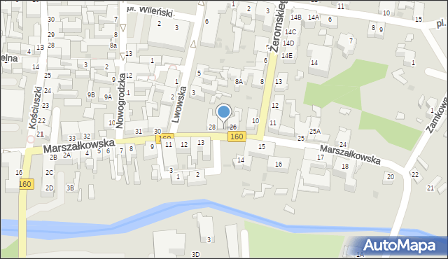 Drezdenko, Marszałkowska, 27, mapa Drezdenko