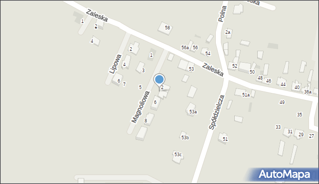 Drobin, Magnoliowa, 4, mapa Drobin