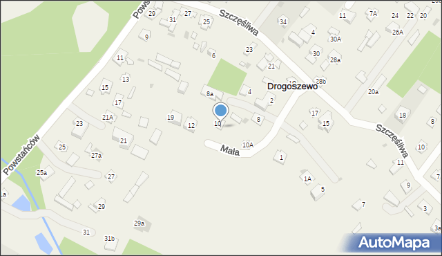 Drogoszewo, Mała, 16, mapa Drogoszewo
