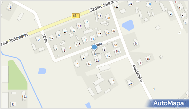 Duczki, Mała, 6, mapa Duczki