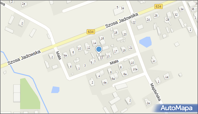 Duczki, Mała, 9, mapa Duczki