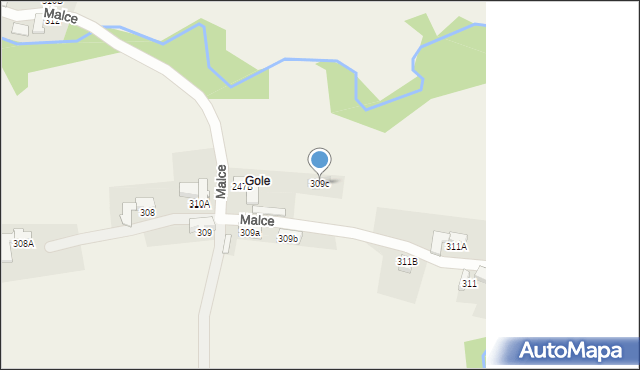 Dzianisz, Malce, 21, mapa Dzianisz