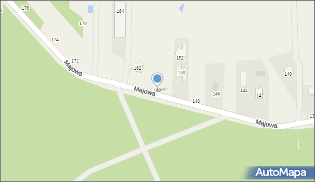 Dziechciniec, Majowa, 160, mapa Dziechciniec