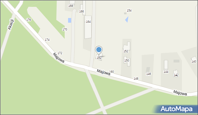 Dziechciniec, Majowa, 162, mapa Dziechciniec