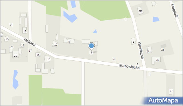 Dziechciniec, Majowa, 6, mapa Dziechciniec