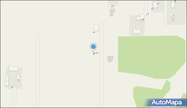 Dziechciniec, Marmurowa, 9, mapa Dziechciniec