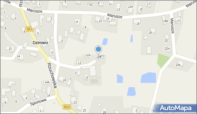 Dzimierz, Marusze, 12, mapa Dzimierz