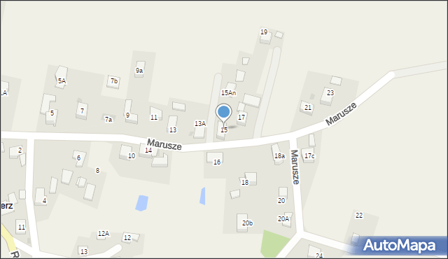 Dzimierz, Marusze, 15, mapa Dzimierz