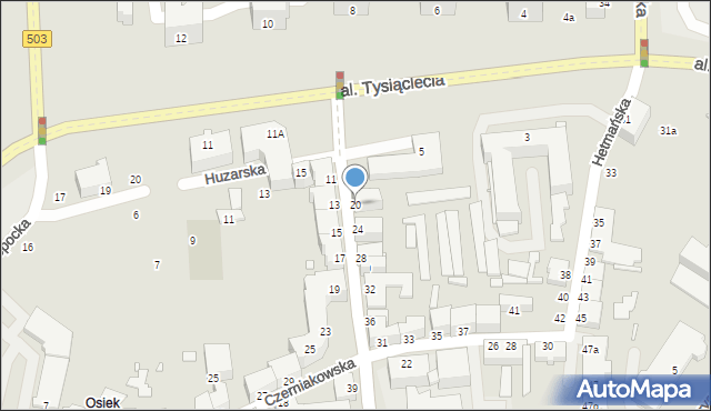 Elbląg, Malborska, 20, mapa Elbląga