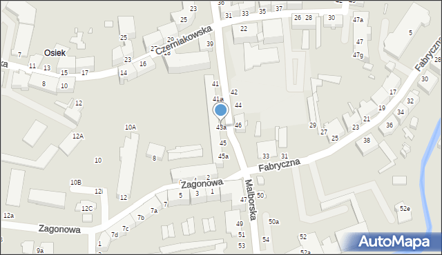 Elbląg, Malborska, 43a, mapa Elbląga