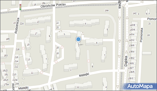 Elbląg, Matejki Jana, 2, mapa Elbląga