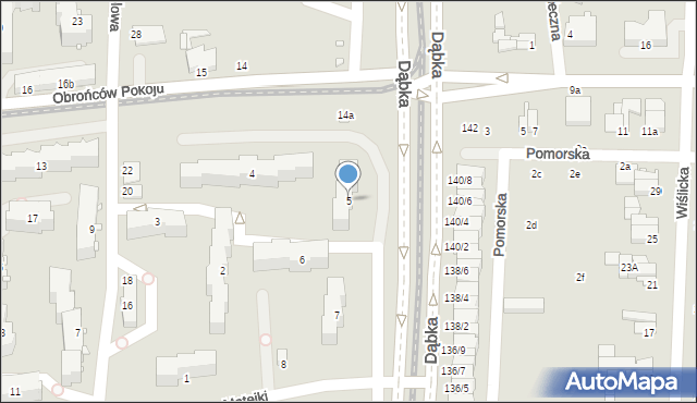 Elbląg, Matejki Jana, 5, mapa Elbląga