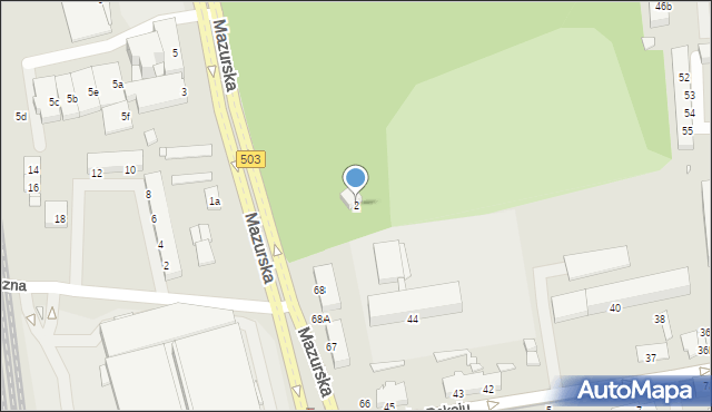 Elbląg, Mazurska, 2, mapa Elbląga