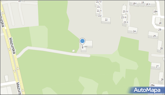 Elbląg, Mazurska, 6, mapa Elbląga