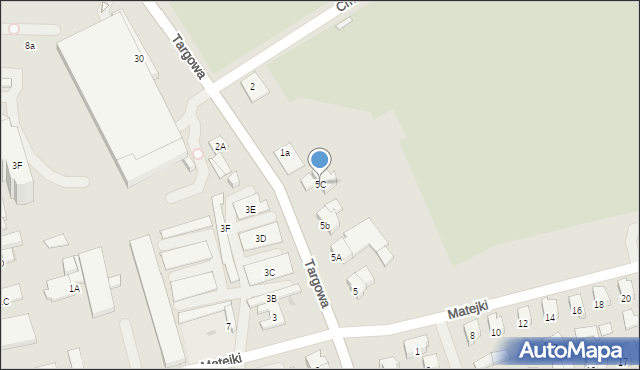 Ełk, Matejki Jana, 5C, mapa Ełku