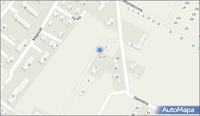 Falenty Nowe, Marzeń, 3, mapa Falenty Nowe