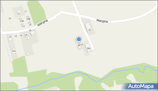 Gaj, Maryjna, 40, mapa Gaj