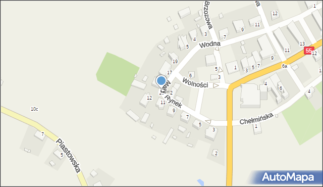 Gardeja, Mały Rynek, 13, mapa Gardeja